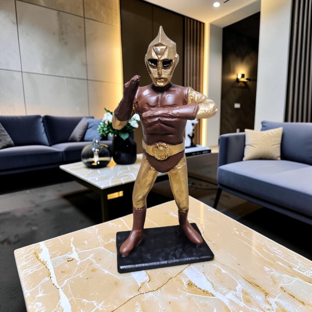 Estátua Spectroman Boneco Colecionável Tokusatsu Decoração Em Resnina