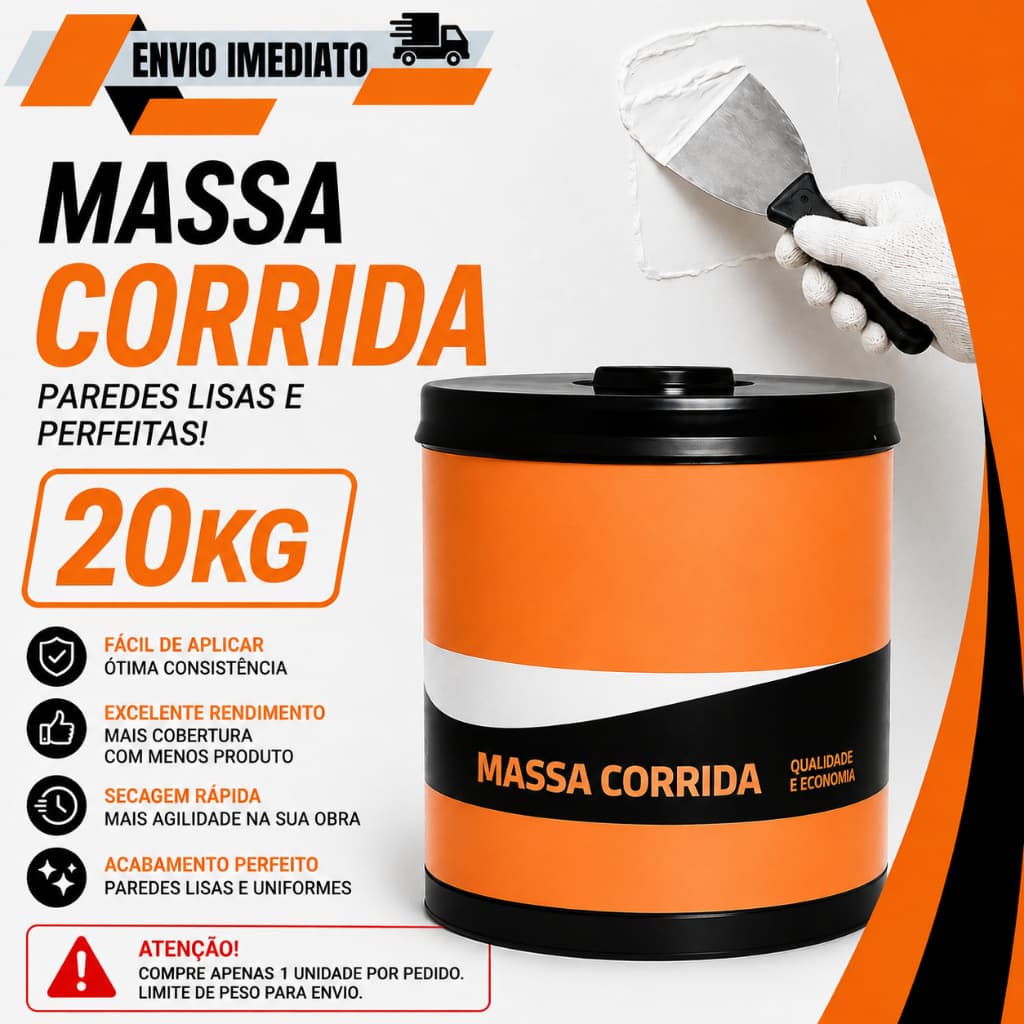 Massa Corrida Barrica 20KG Branca