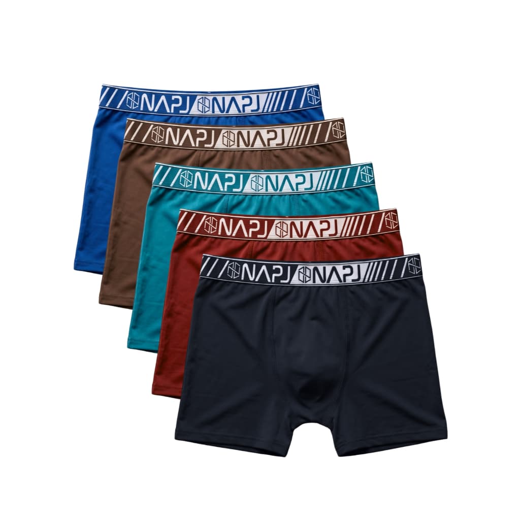 Kit 10 Cuecas Boxer Masculinas Adulto Versatilidade em Microfibra Lisa Box