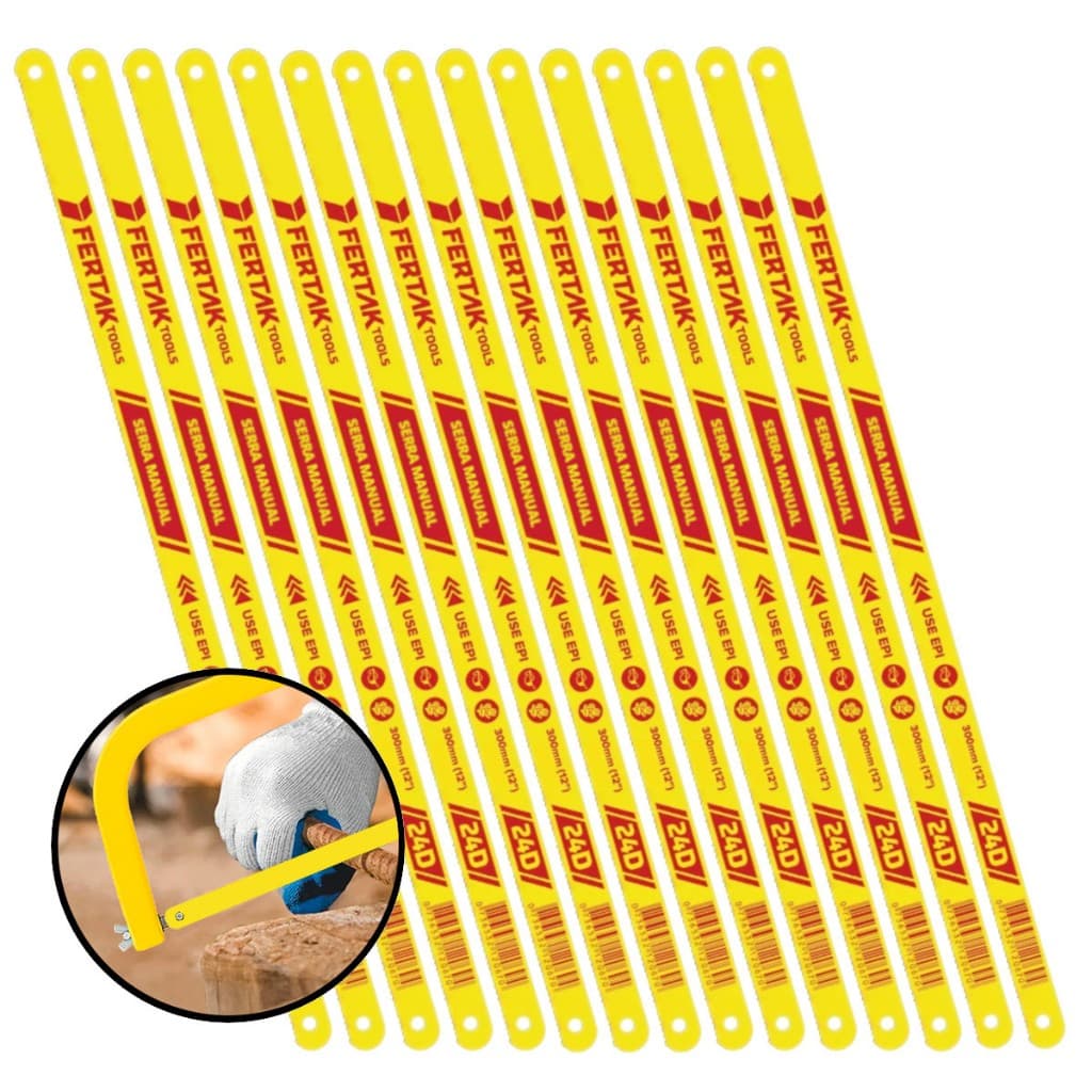Lâmina para Arco de Serra 300mm (12") – 18 ou 24 Dentes por Polegada