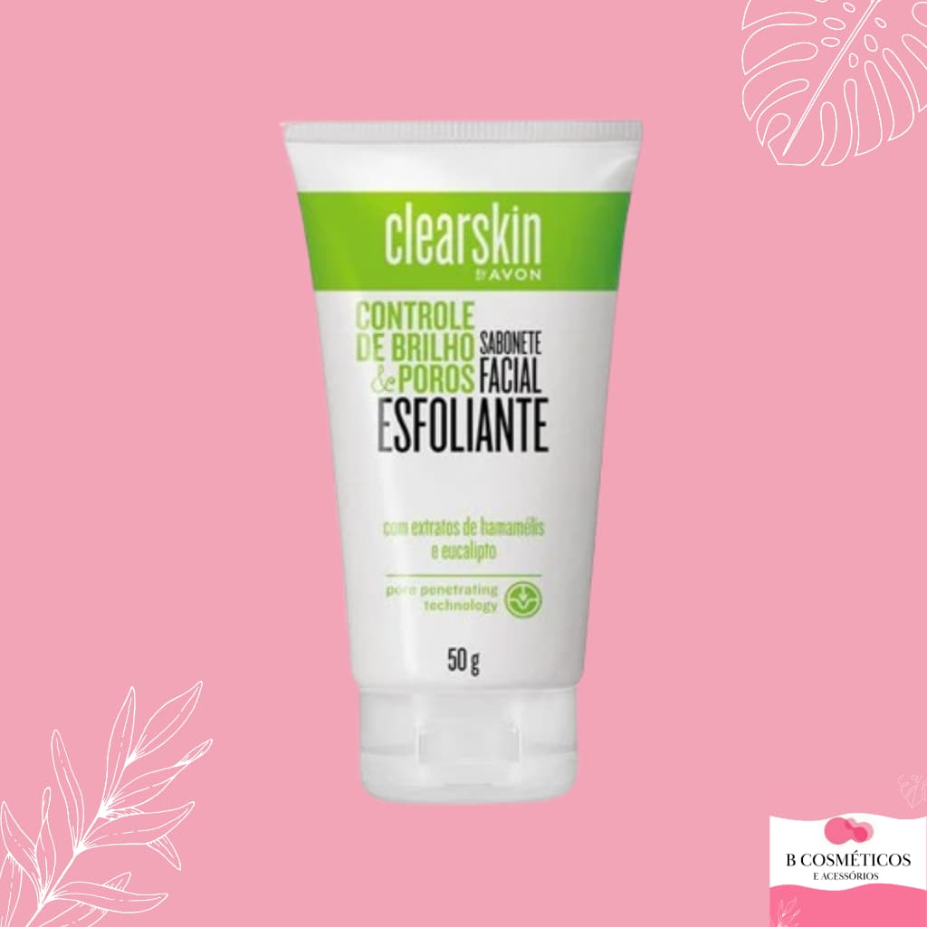 Sabonete Facial Esfoliante Clearskin Avon 50g