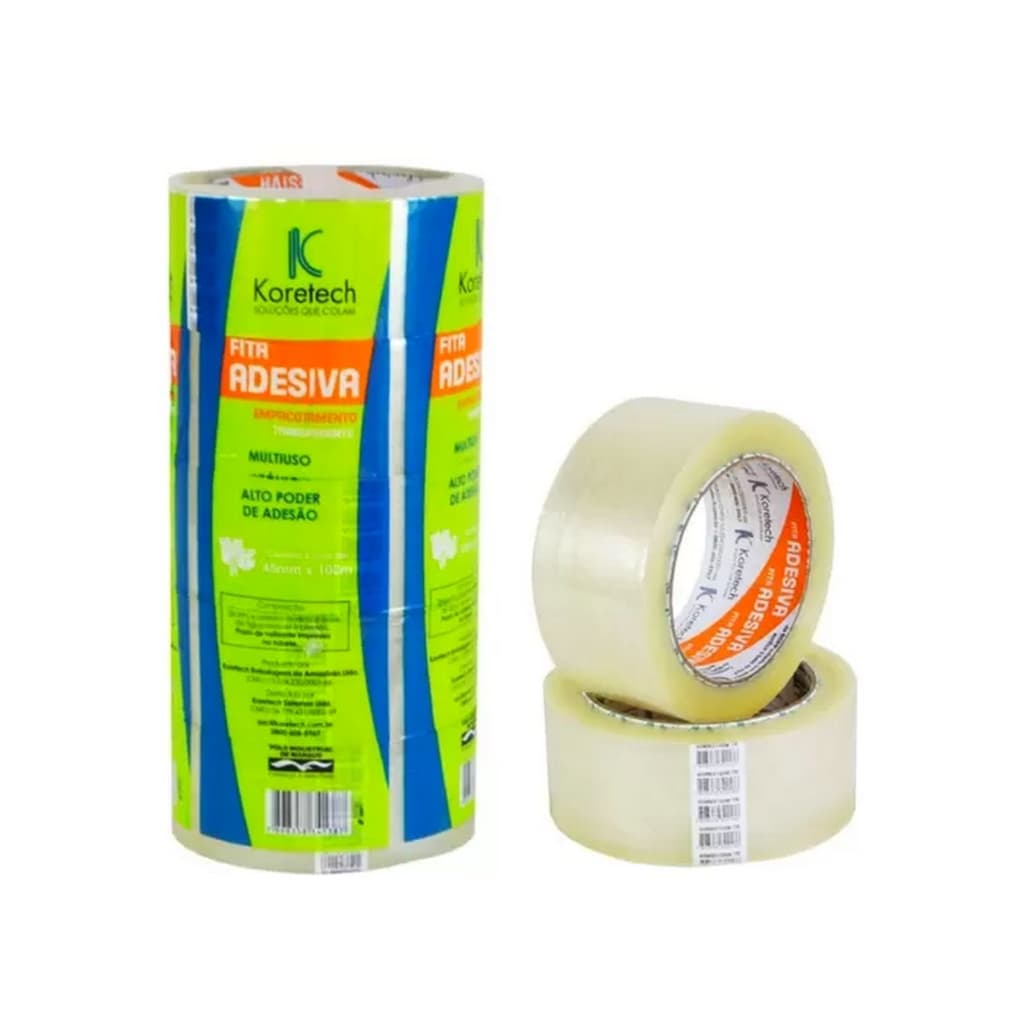 Fita Adesiva Transparente com 5 unidades -45mmx100m