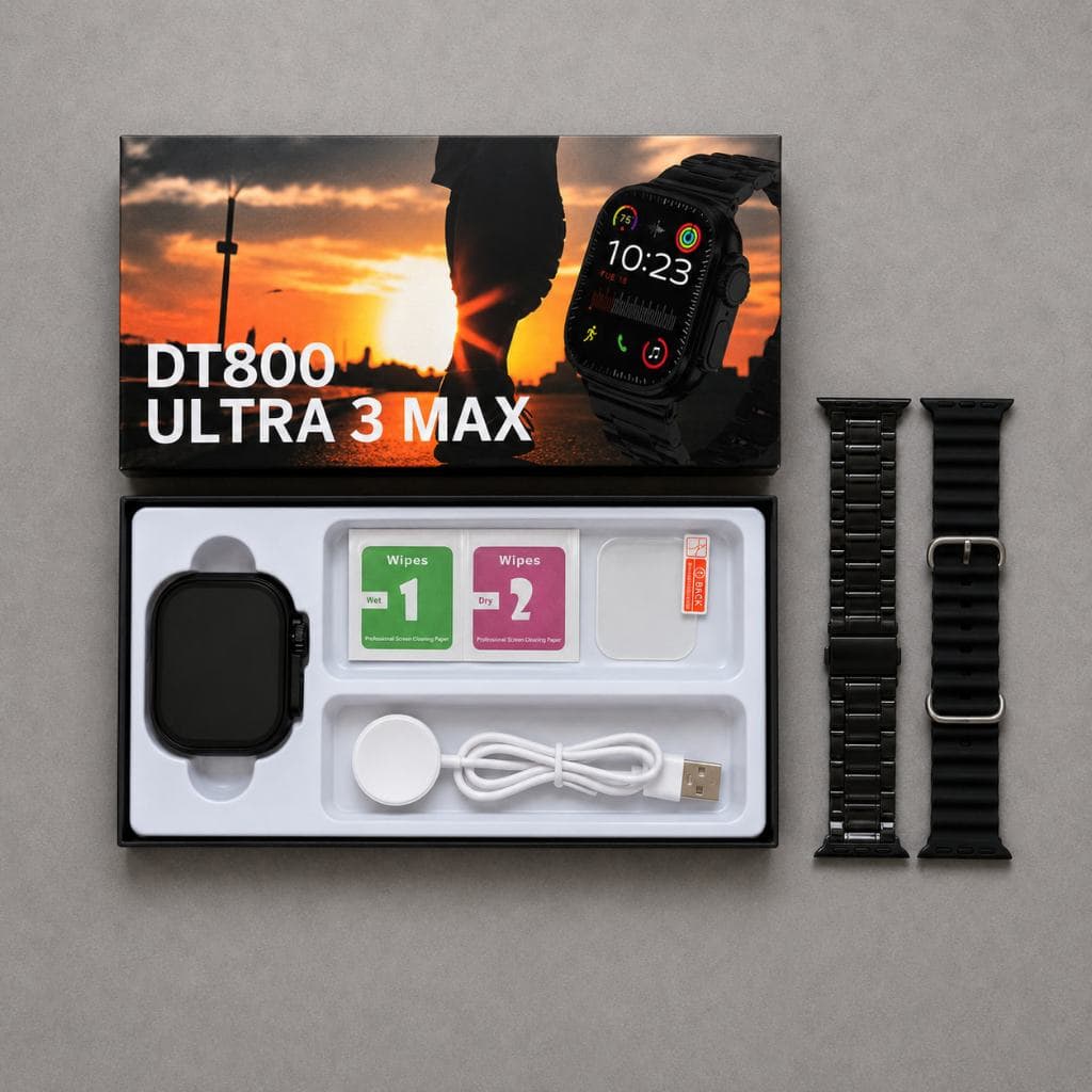 Smartwatch DT800 Ultra 3 Max 2026 Mais Recente  Relógio NFC Inteligente Série 10 2,19 Polegadas