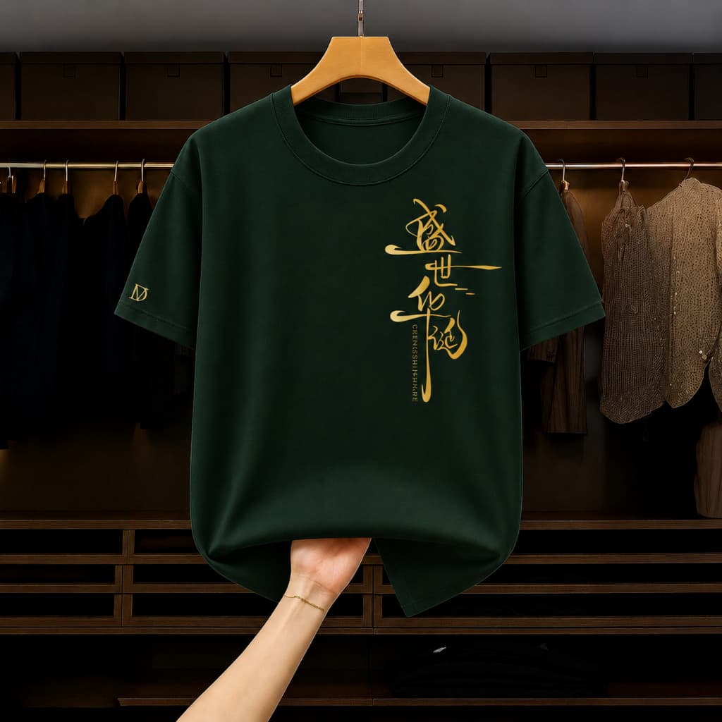 Camiseta Masculina Escrita Dragon 100% Algodão Camisa Street Wear japonesa estilo urbano,rua.