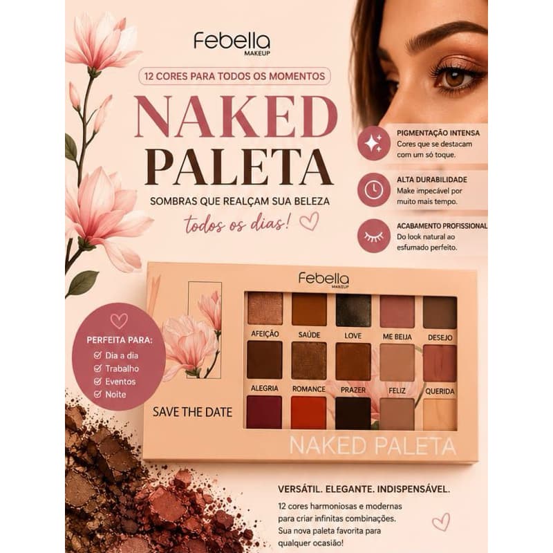 Paleta de sombra naked /Paleta de sombra 21 cores.