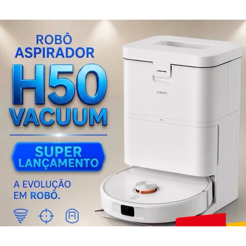 Robô de Limpeza Xiaomi Robot Vacuum H50 original lacrado