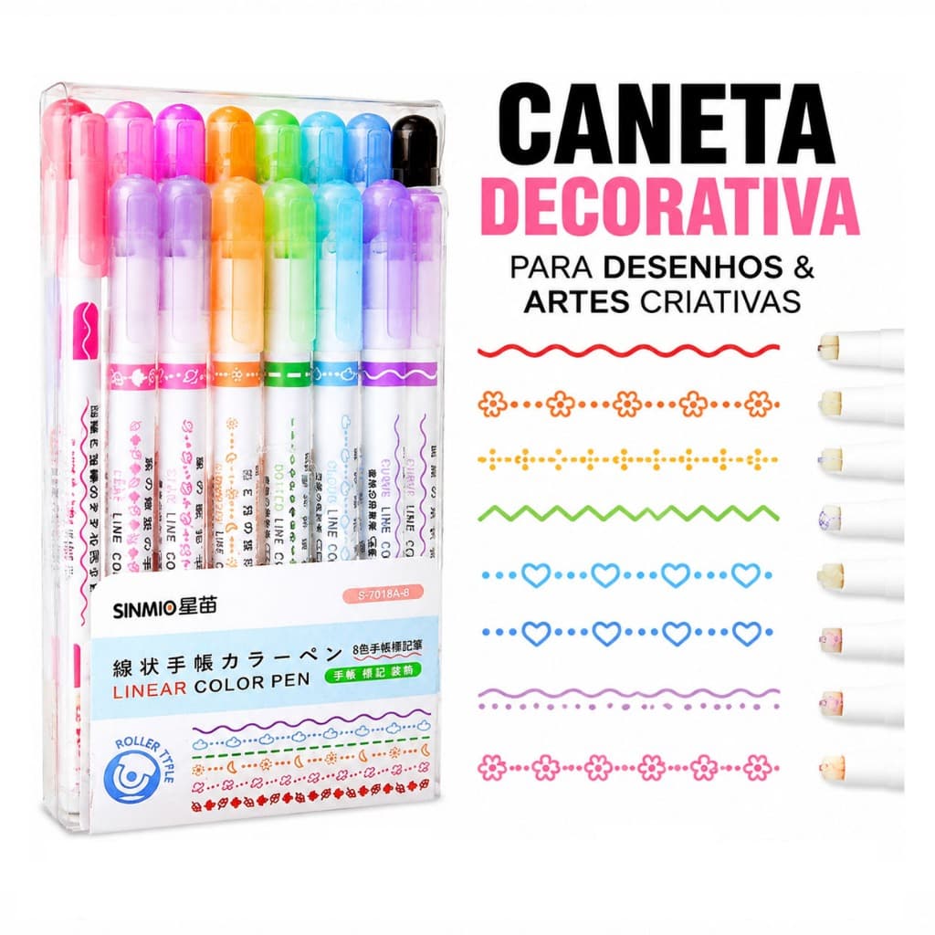 6/12/18 Canetas Carimbo Roller Cores Vibrantes Presente Criativo para Scrapbook Caderno Artesanato