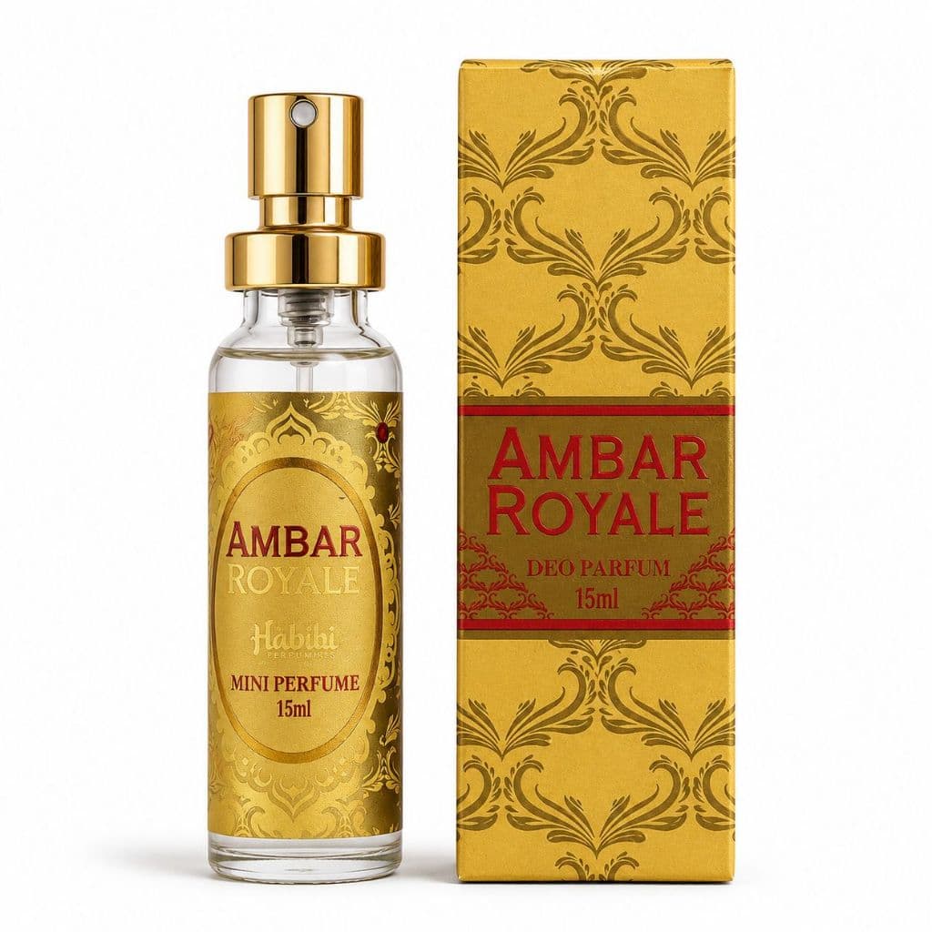 Mini Perfume Bolsa Árabe Ambar Royale 15ml Longa Duração