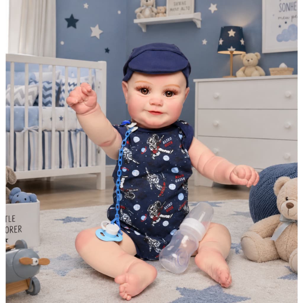 Boneca Bebê Reborn Menino Matheus Realista - Mundo Kids