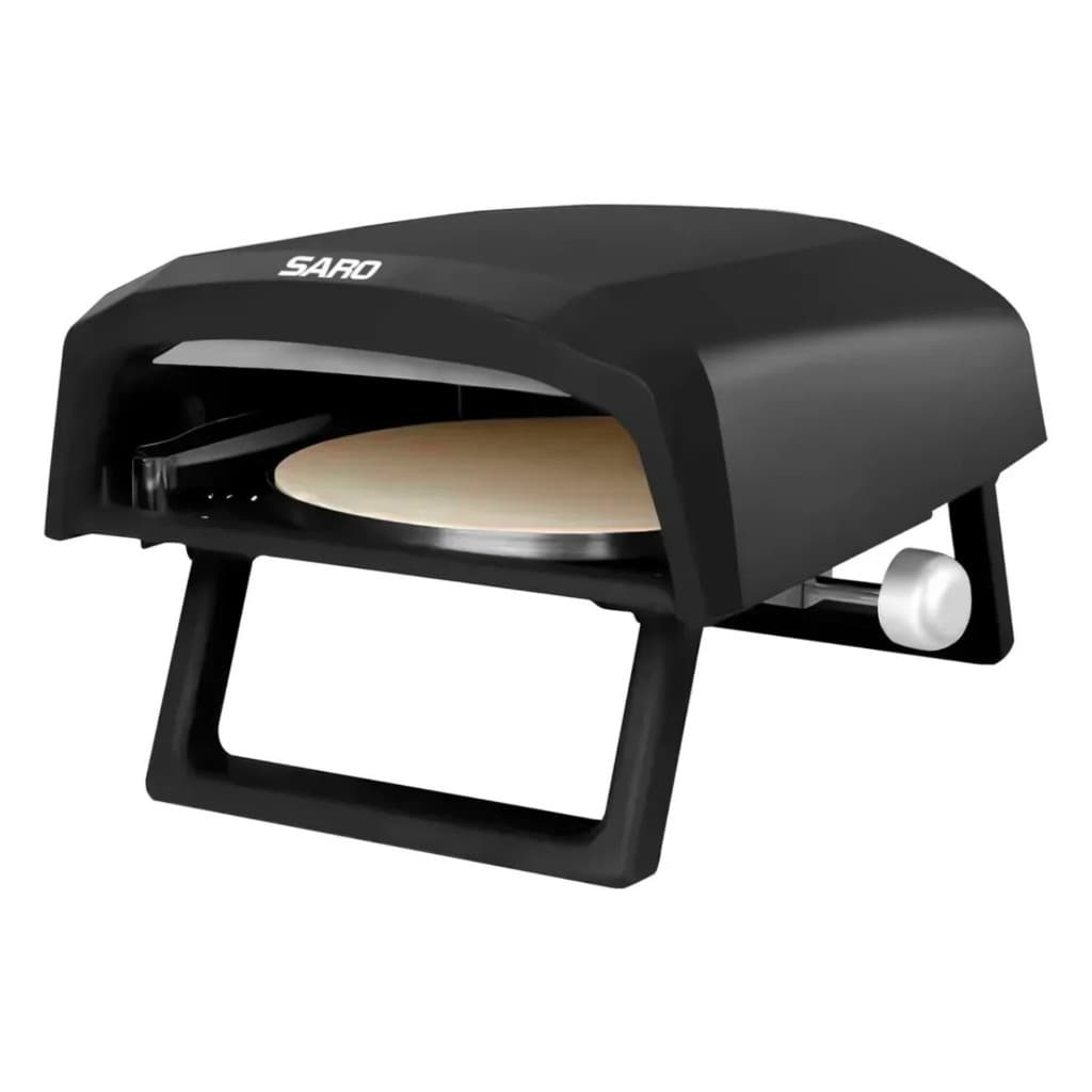 Forno Assador Refratário A Gás Italiano 40cm Compacto Rotativo Saro
