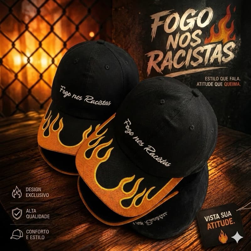 Boné masculino fogo nos rascistas boné bordado e aba curvada com fogo em Silk regulagem com fitão