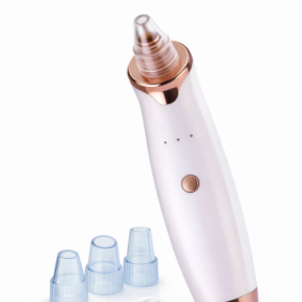 Removedor de Cravos Elétrico Facial Recarregável com 4 Ponteiras USB