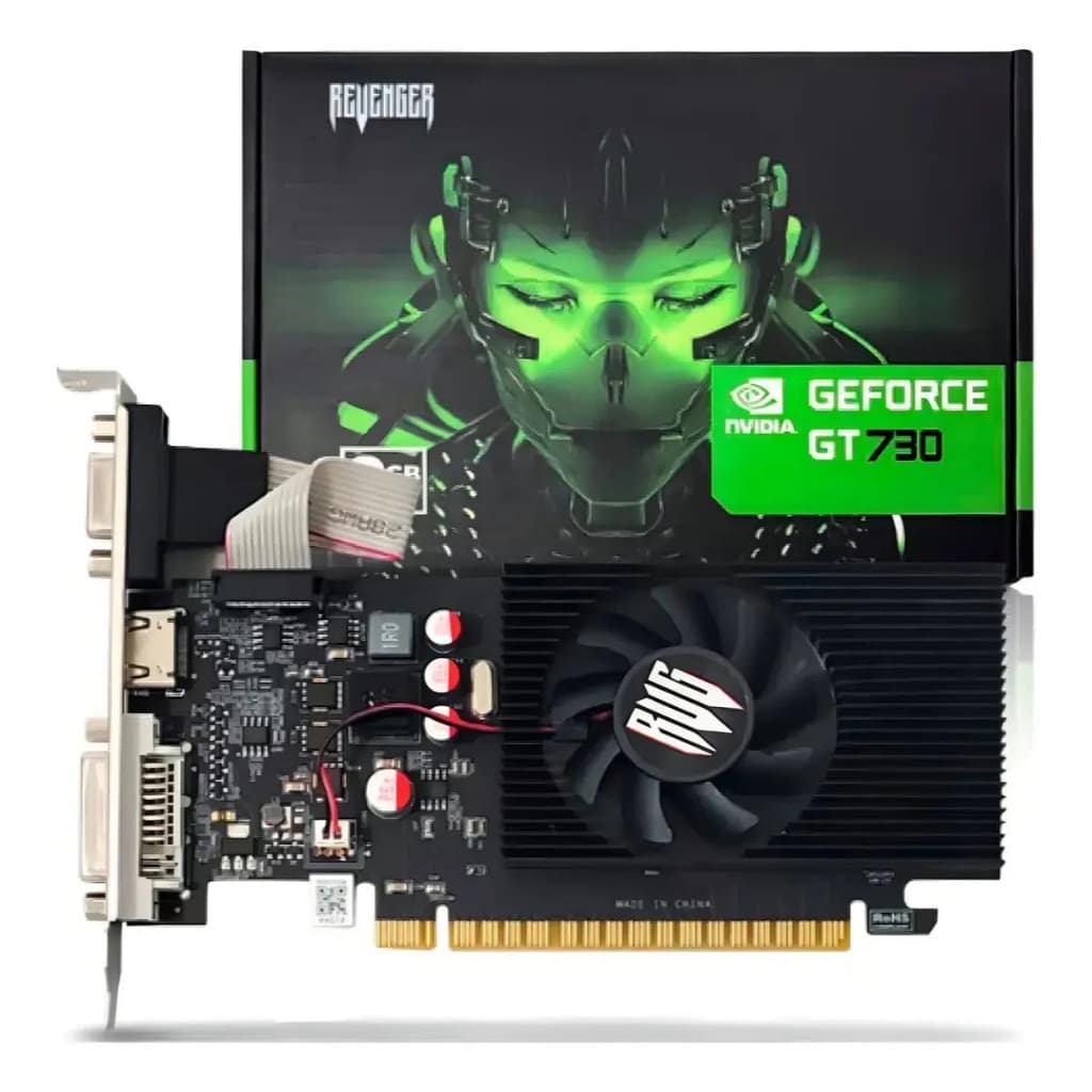 Placa de Vídeo GeForce GT 730 4GB DDR3 128bits para Jogos
