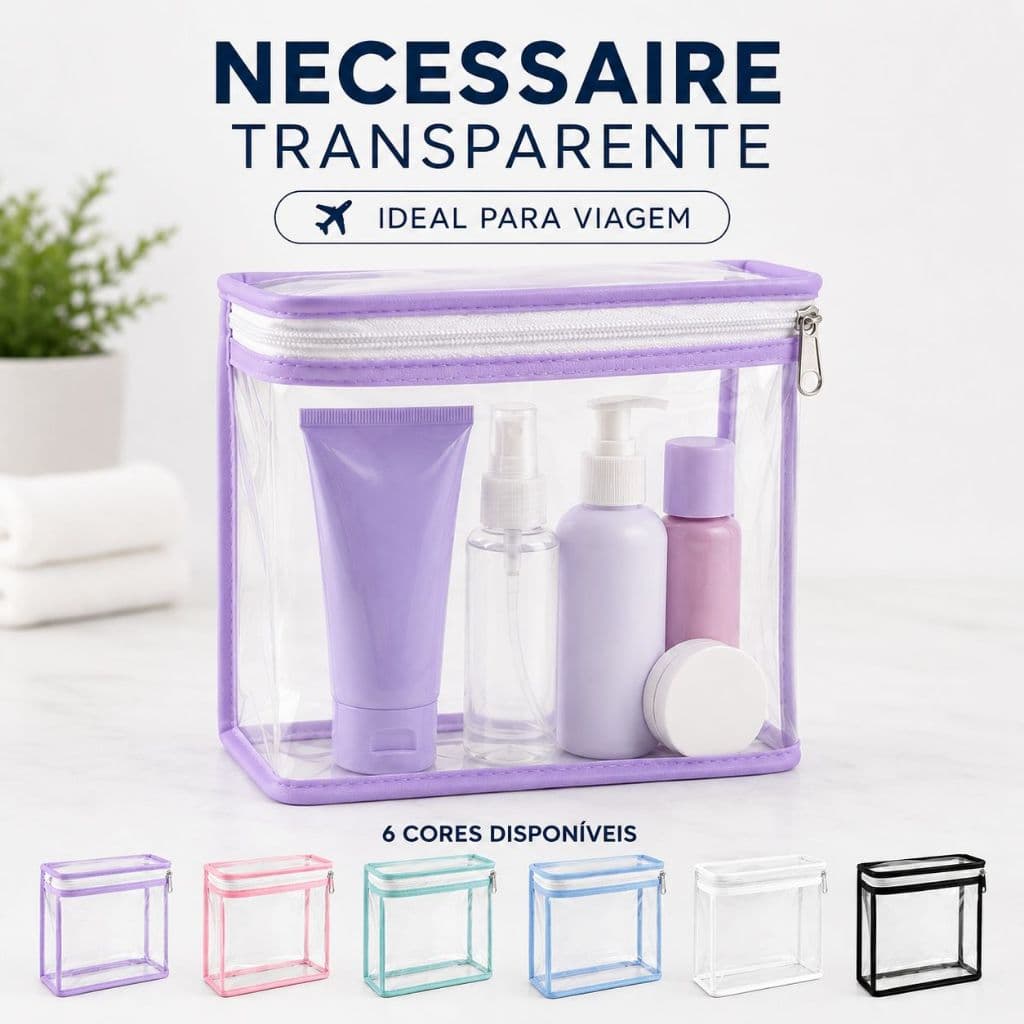 Kit 2 Nécessaire Organizador Bolsa Mala Multiuso