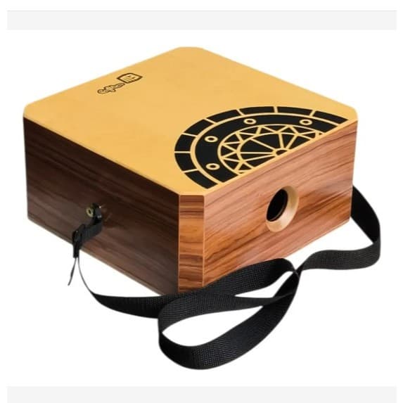 CAJON CAJITA ACUSTICA MB PROFISSIONAL COM ALÇA E CHIMBAL DE DEDOS TAMPO SENSIVEL DE 3 MM E CROCANTE