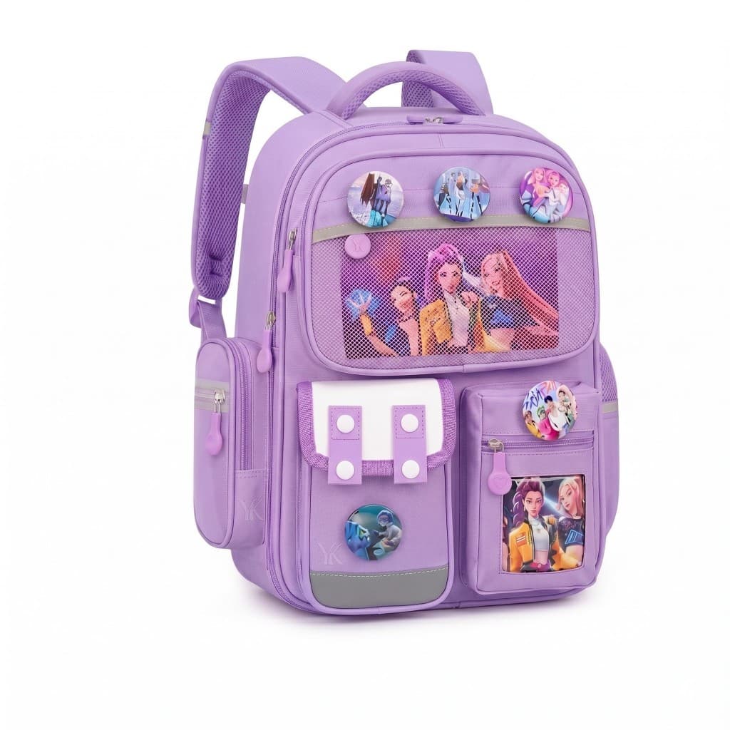 Mochila Escolar Infantil Menina Kawaii Anime Grande Capacidade