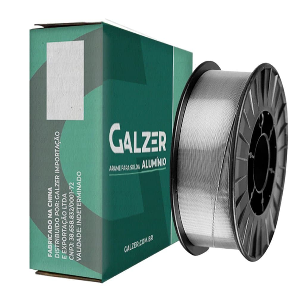 Arame De Solda Mig Alumínio Er-4043 1.6mm Rolo Com 7kg Prateado