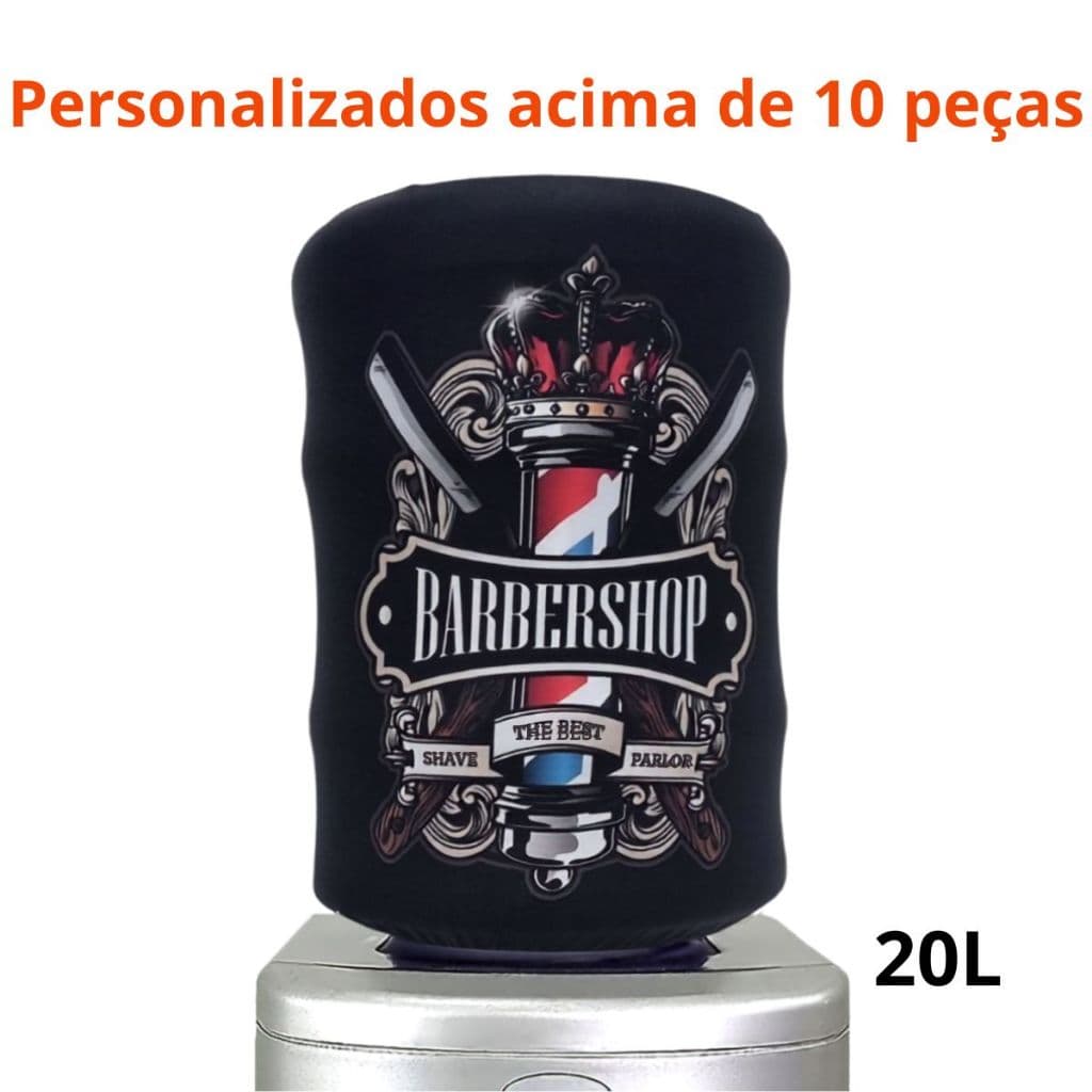Capa Para Galão De Água 20l Barbearia Barber Shop Salão
