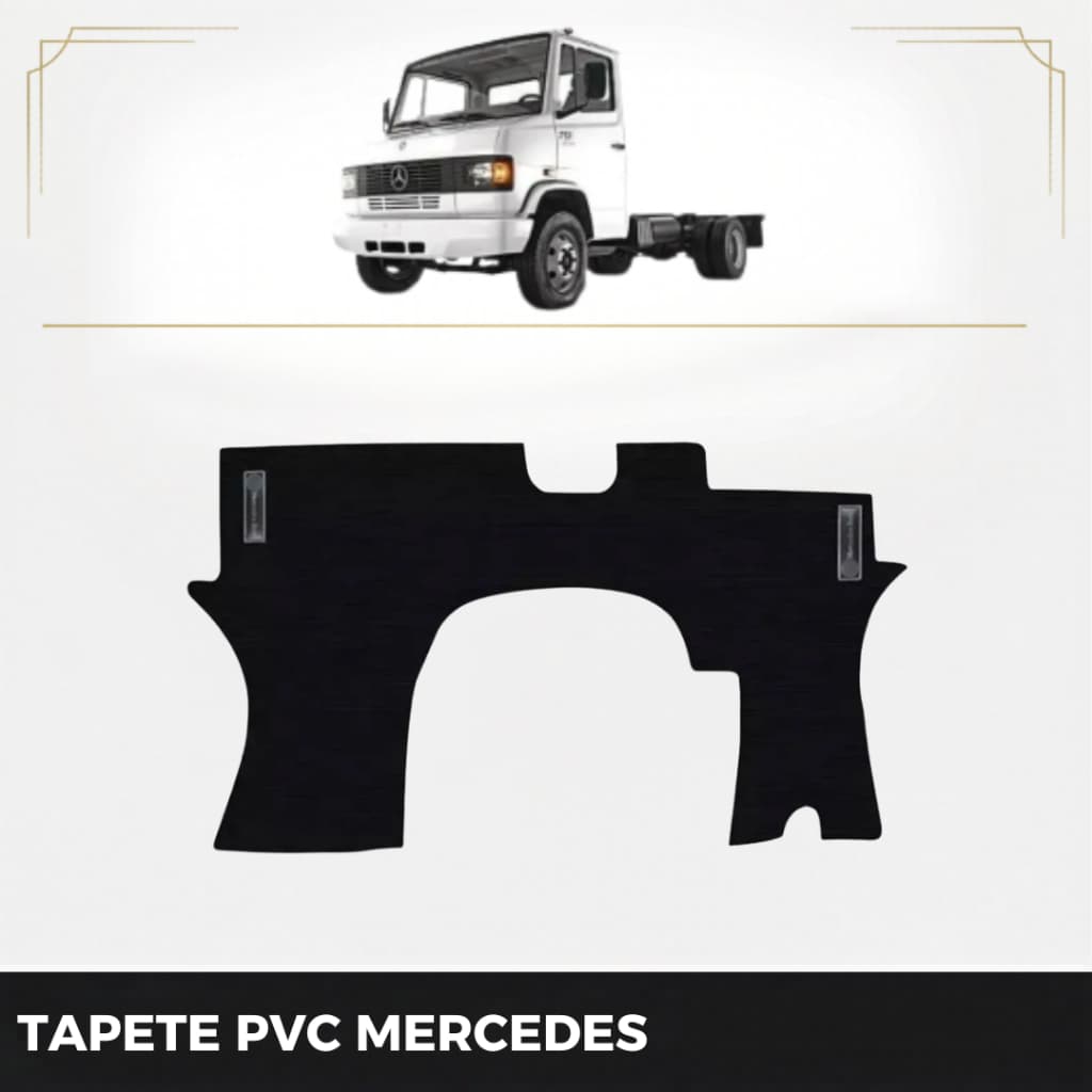 Tapete Caminhao 1 peça específico Mercedes Benz 709 710 912 914 - 1988 89 90 ... 09 10 2011 PVC