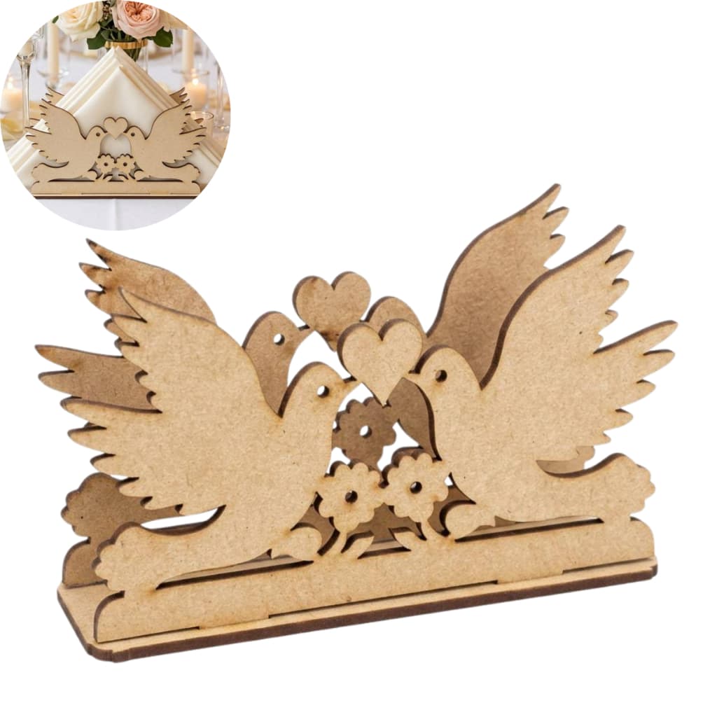 Kit Porta Guardanapo MDF Organizador Decoração Mesa Posta Eventos Restaurante