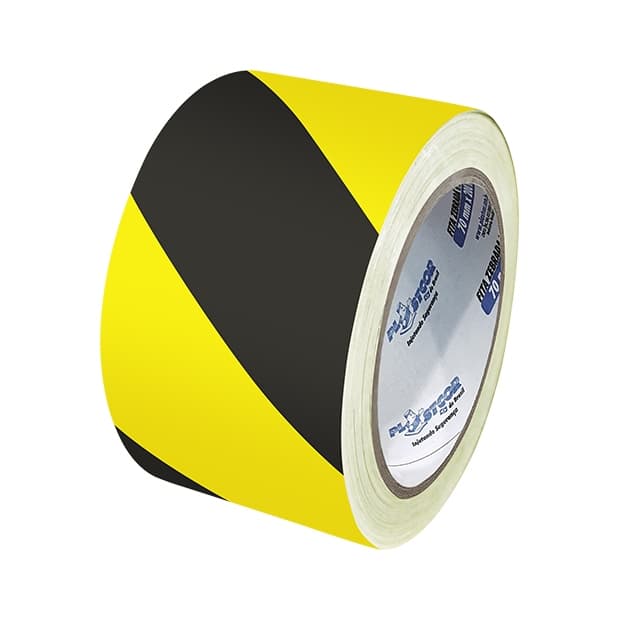 Fita Zebrada Preta e Amarela para Sinalização de Áreas 70mm x 200m Segurança e Isolamento