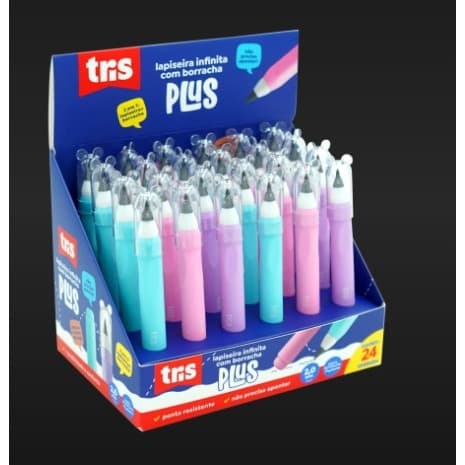Lapiseira Infinita com Borracha Plus 2.0mm | Tris Original