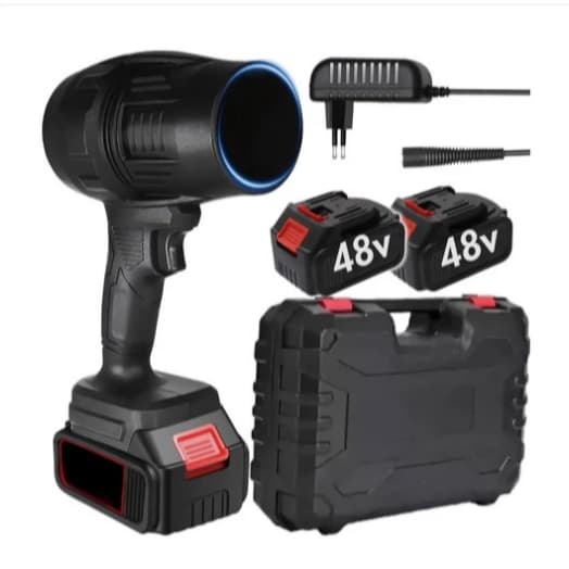 Soprador Turbo 2 Baterias 48V ou Mini USB Bivolt - Multiuso para Carro, Casa e Eletrônicos