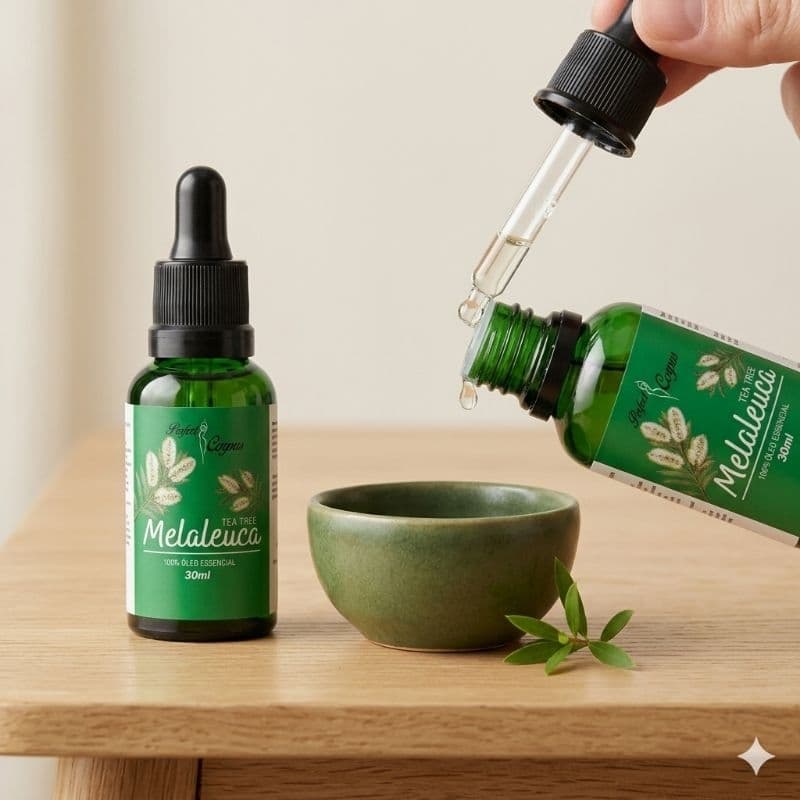 Óleo Essencial de Melaleuca Puro 30ml Tea Tree Royal Corpus Natural P/ Pele Oleosa Acne Estética Aromaterapia