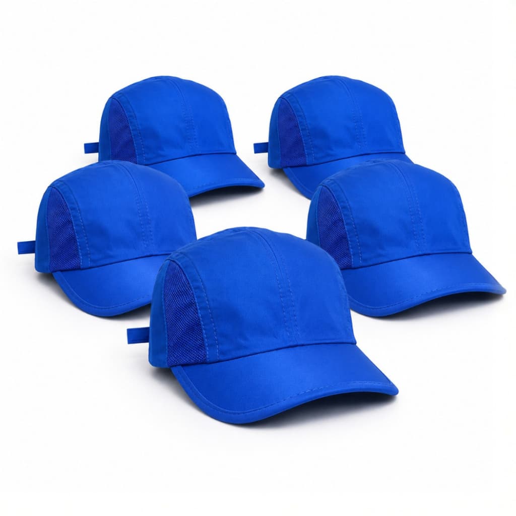 Kit Boné Tactel Liso Dri Fit Corrida Azul Corrida Aba Curva Atacado Kit Bone liso Para Personalizar