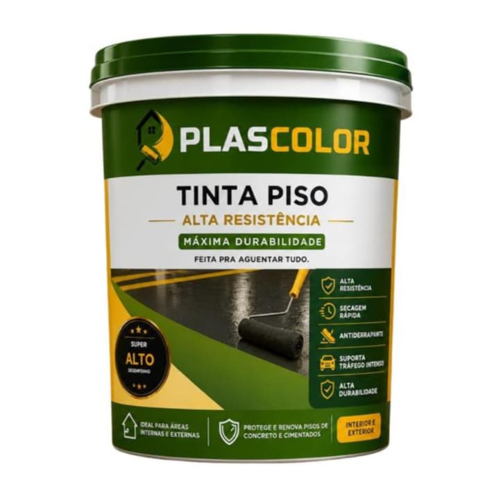 Tinta Para Pisos  Premium Alta Resistência 18lts - Plascolor