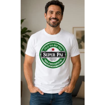 Camiseta Super Pai Dia dos Pais Masculina – Presente Criativo e Exclusivo