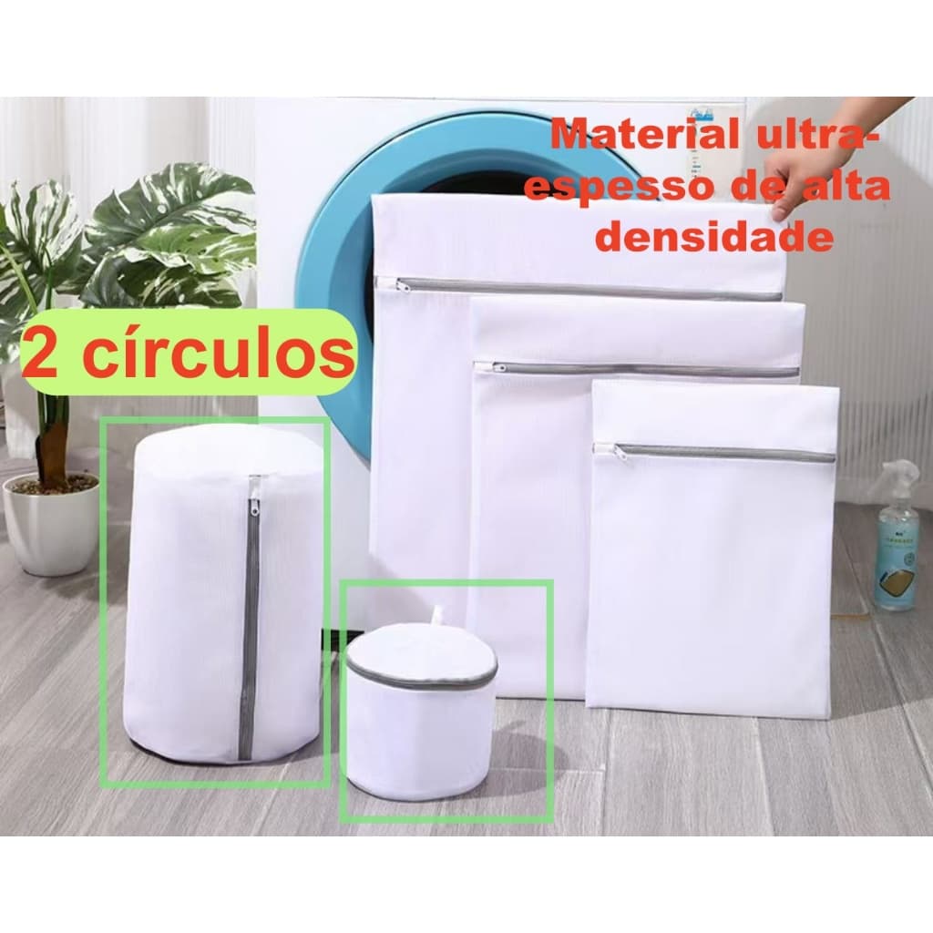 Kit 5 Saco Para Lavar Roupas Na Maquina Kit 6 e Kit 3