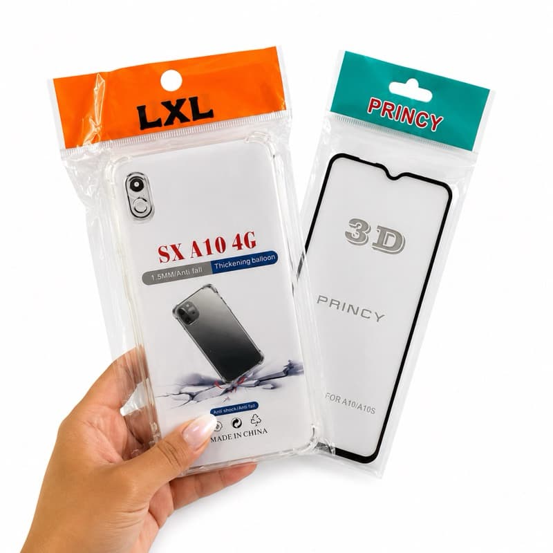 Kit Proteção Completa para  A10 Anti-Impacto + Película 3D de Vidro temperado.