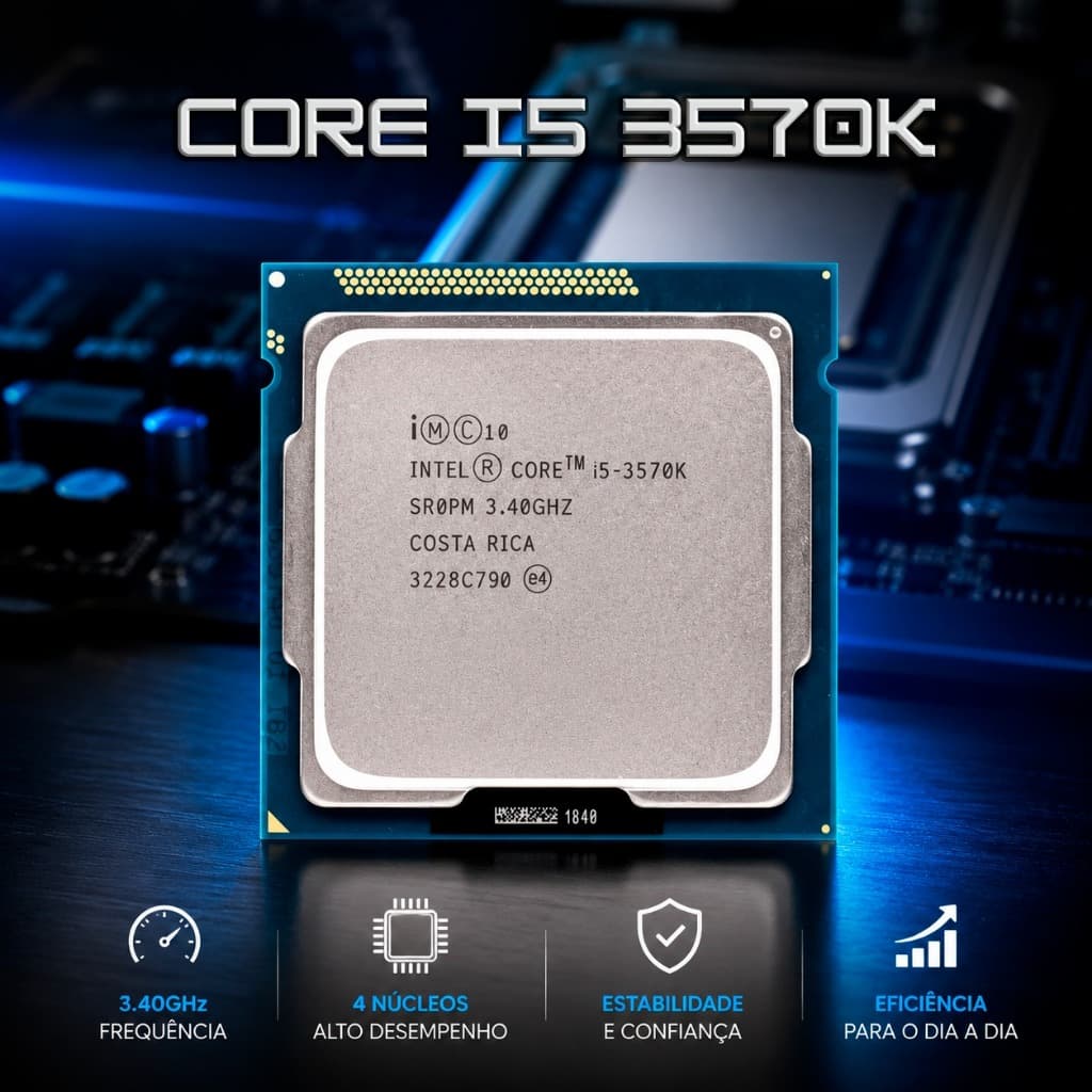 PROCESSADOR INTEL CORE I5 3570K 3.4GHZ 6MB LGA 1155 OEM