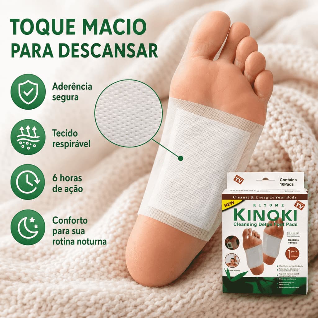 6 horas de relaxamento profundo! Adesivos detox para os pés – Aliviam a fadiga e proporcionam relaxamento profundo.