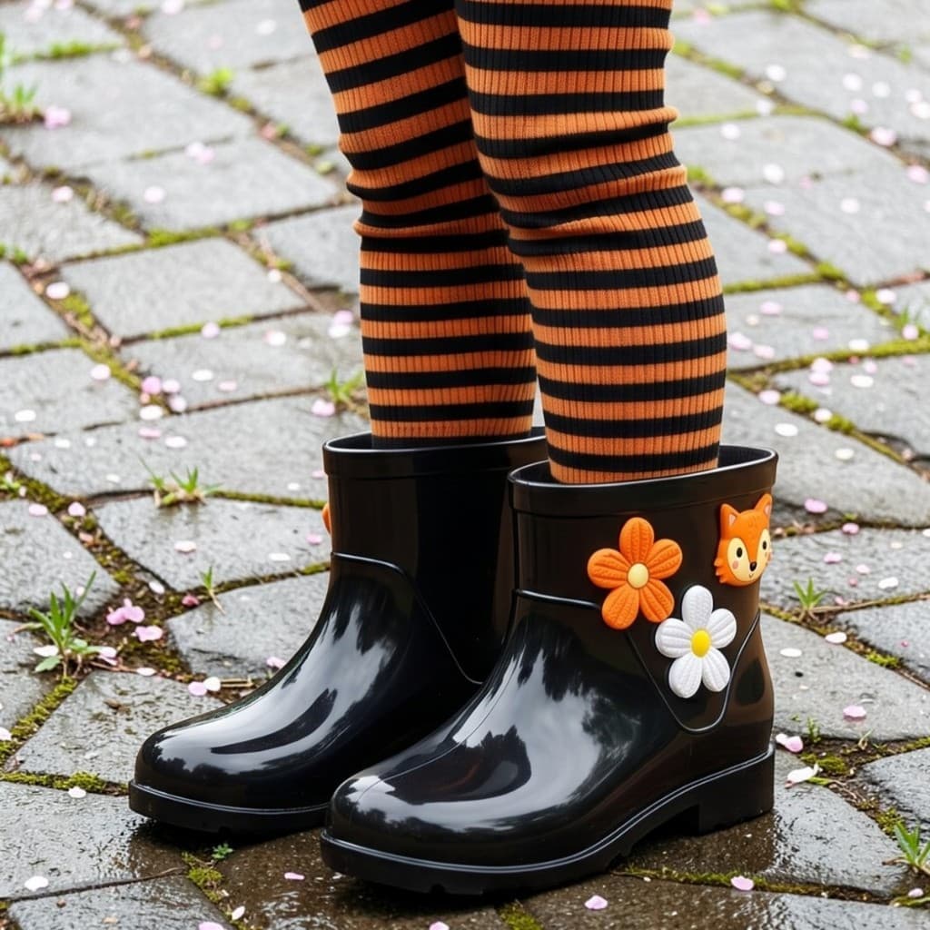 Galocha Infantil Feminina Raposinha Delicada E Estilosa Lançamento Inverno Bota De Chuva Envio Já