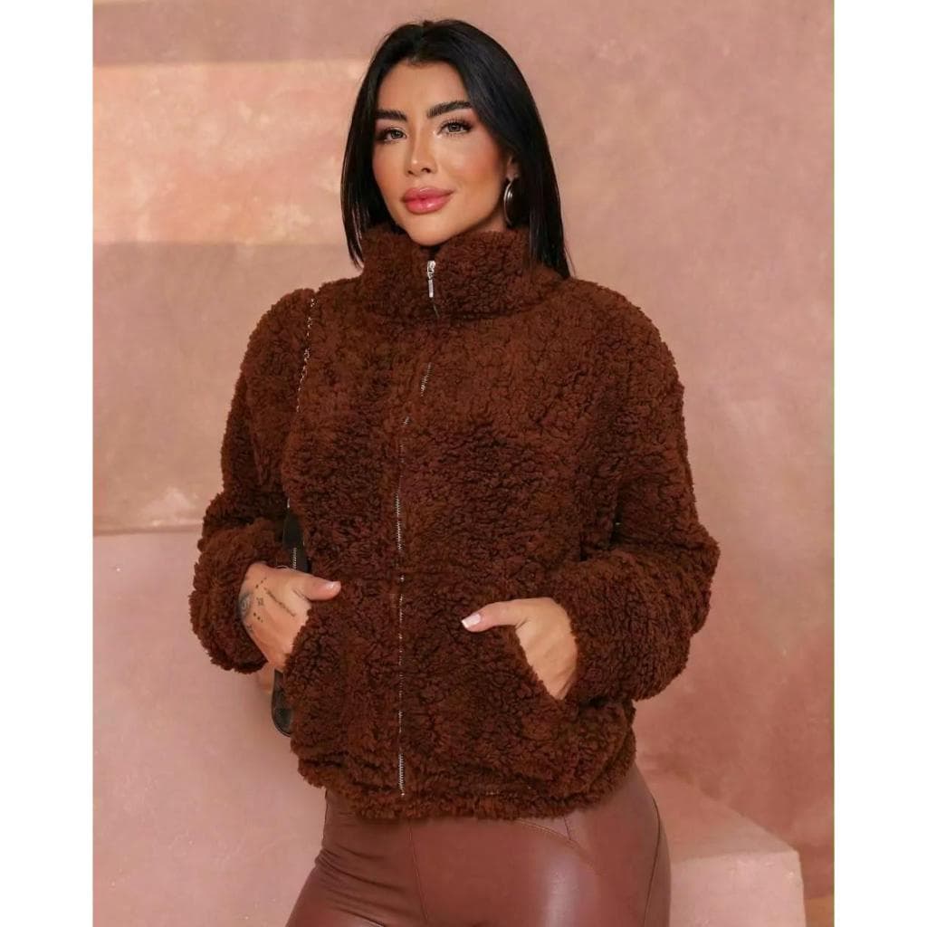Casaco Jaqueta Blusa De Frio Feminino Teddy