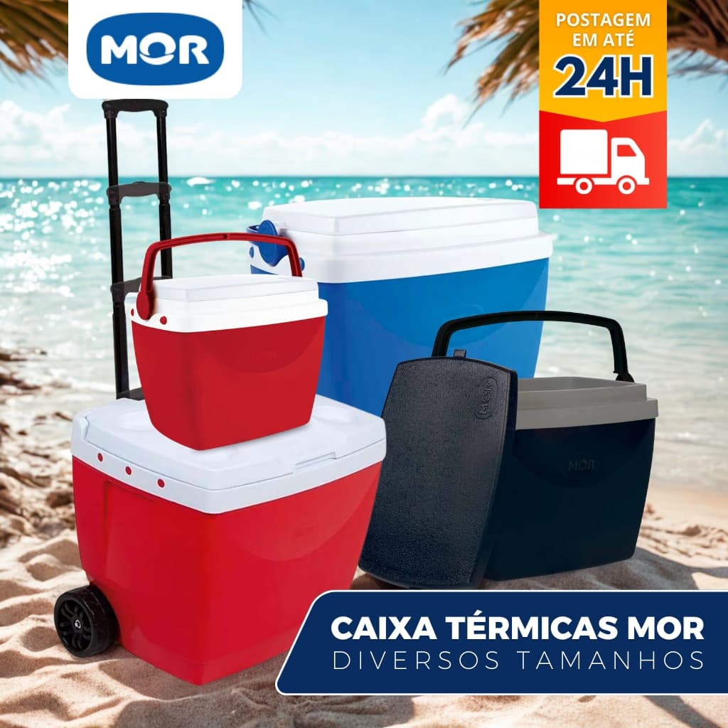 Caixa Termica Mor Cooler Para Gelo Bebidas Praia Vários Tamanhos Oferta Mor
