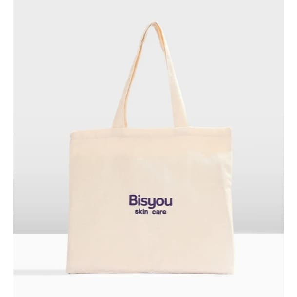 Ecobag Bisyou Bordada com Zíper - Bolsa Ecológica