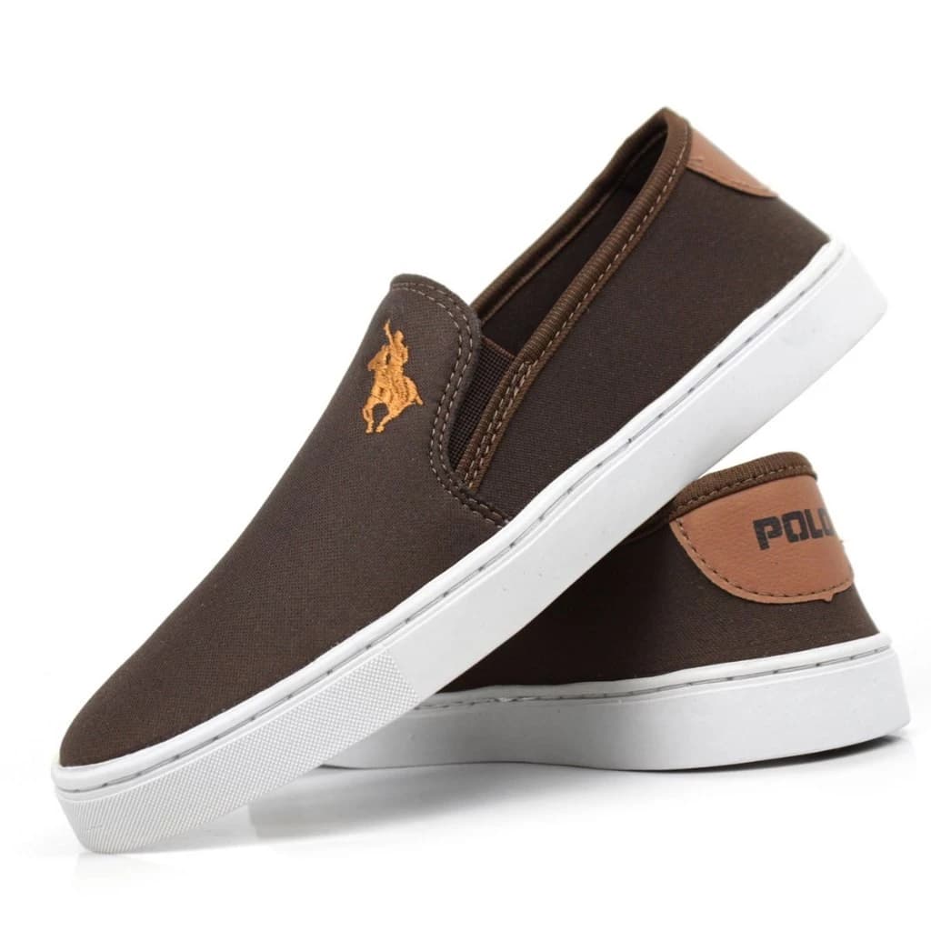 Sapatênis Masculino Slip On Iate Confortável Estiloso Dia a Dia Leve