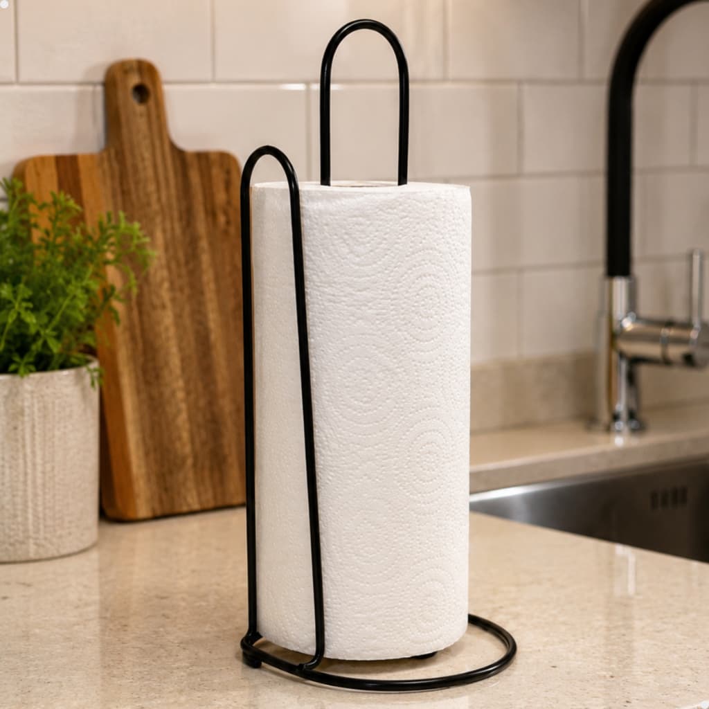 Suporte Porta Papel Toalha De Mesa Bancada Cozinha Balcão Prático