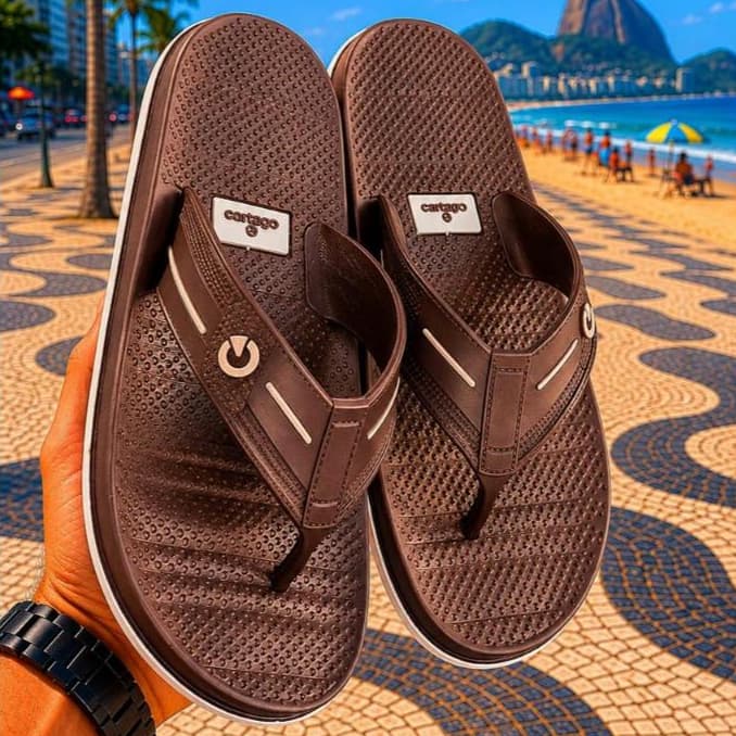 Chinelo Masculino Anatômico Antiderrapante Confortável Lançamento 2026 Ideal dia a dia praia sol mar banho
