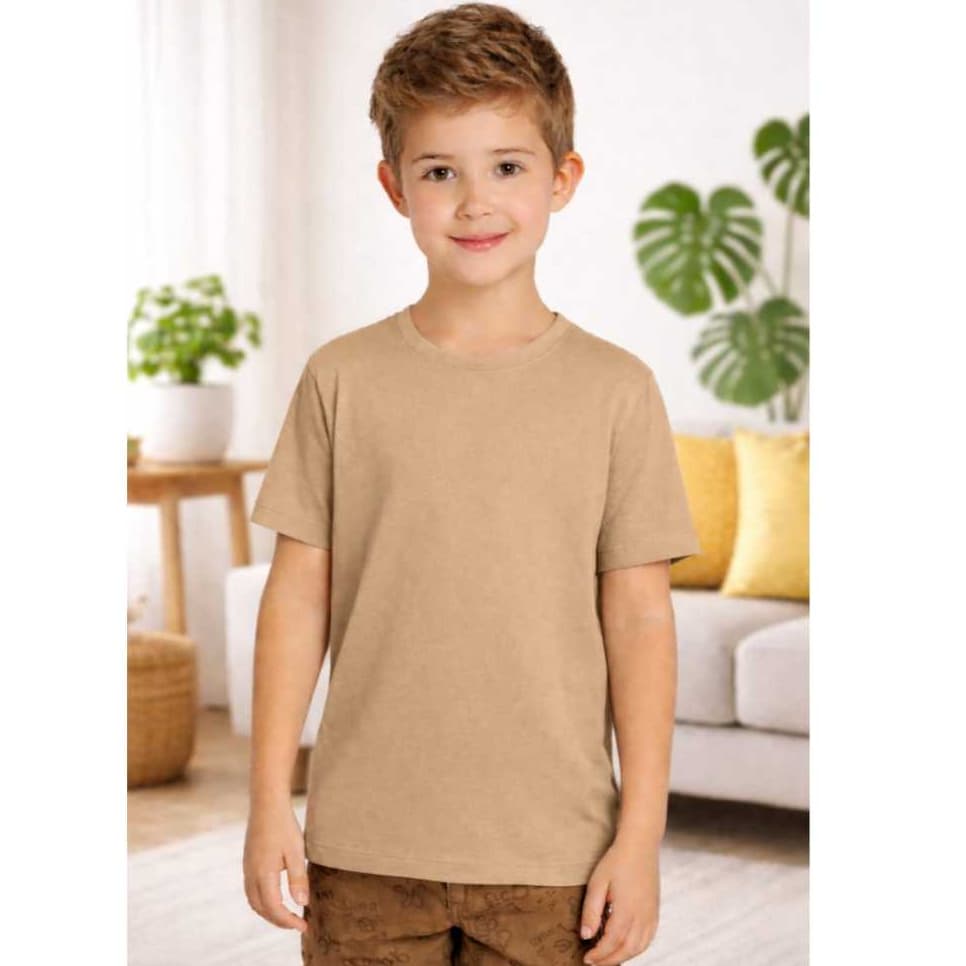 Camiseta Infantil Juvenil Lisa Basica Varias Cores e Tamanhos do 2 ao 16 100% Algodão