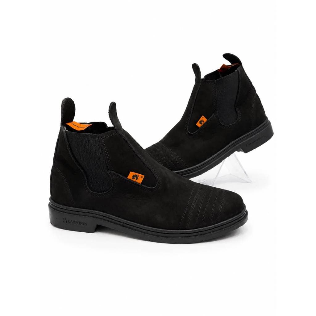 Bota Botina Masculina Camponês Bota Couro Nobuck Butina Vaquejada Bota Preta Café Unissex
