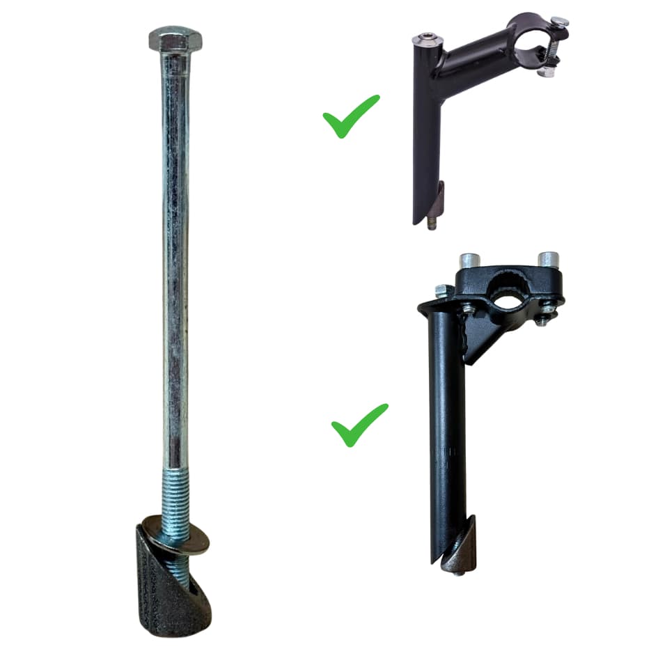 Parafuso Expander Sextavado 21.1mm x 165mm para Bicicleta Mtb Infantil Cross nos aros 16 20 24 26 29
