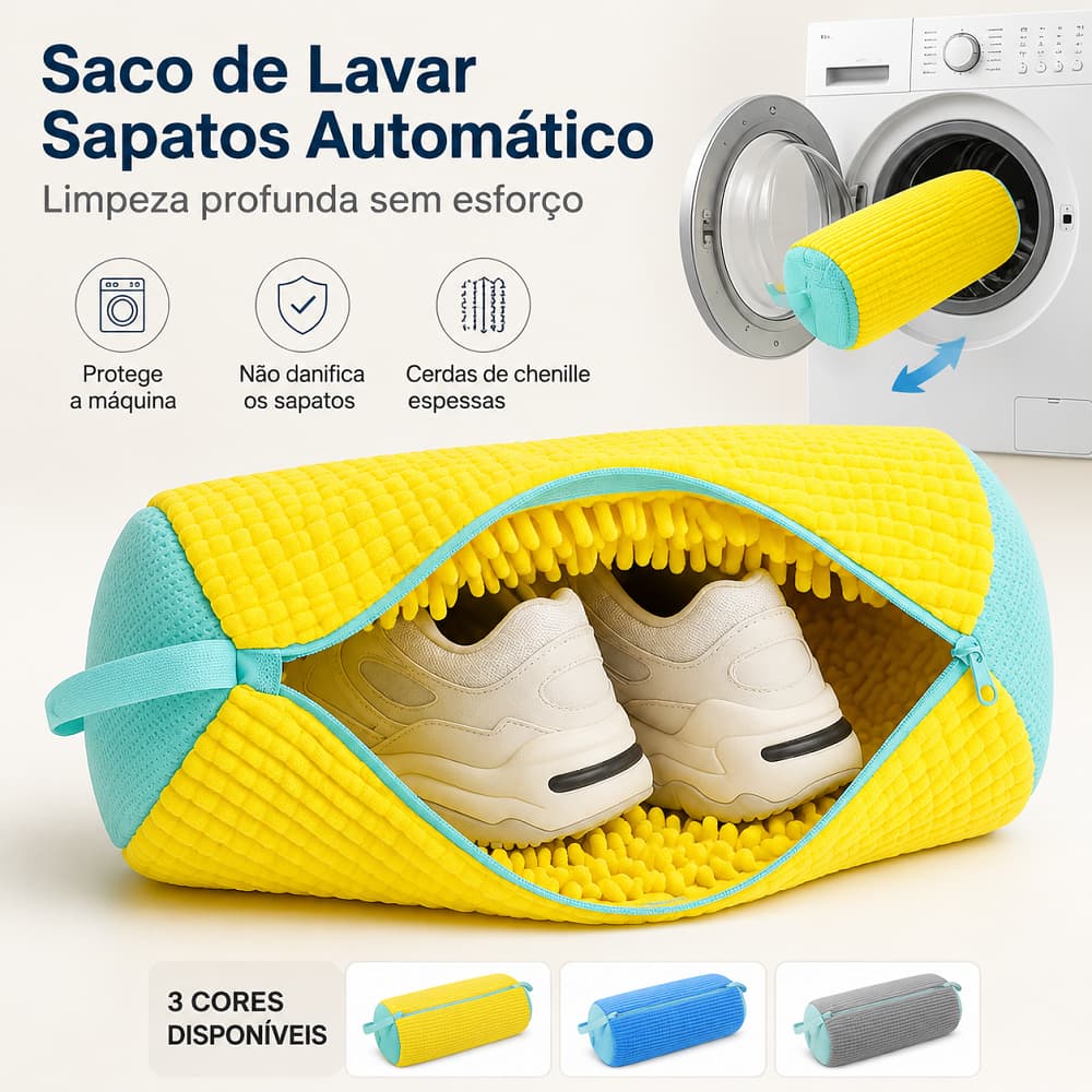 Saco Ou Bolsa De Lavar Tenis Sapato Armazenamento Malha Lavanderia Maquina Anti Deformação