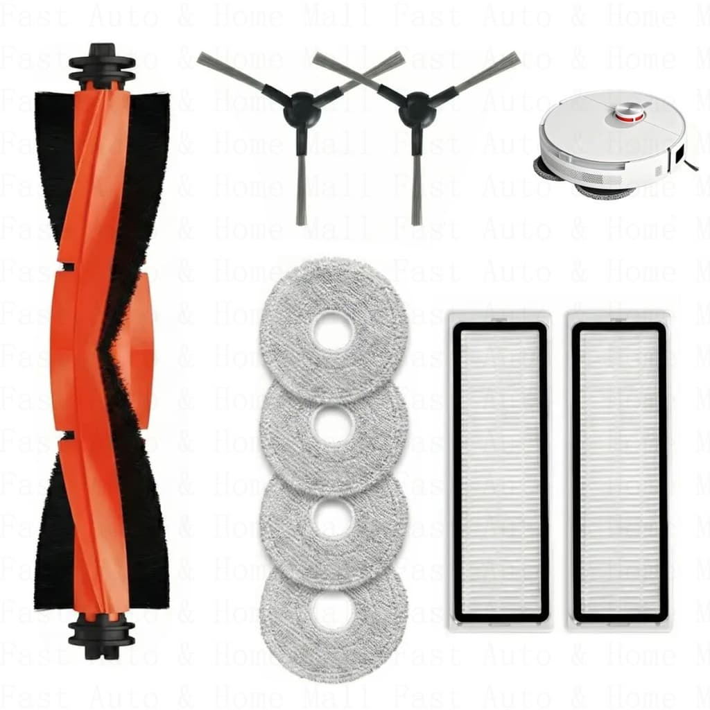 Kit Acessórios de Reposição Compatível Peças do Robô Aspirador Xiaomi Robo Aspirador S20+ X20 Plus/ S10+ X10+