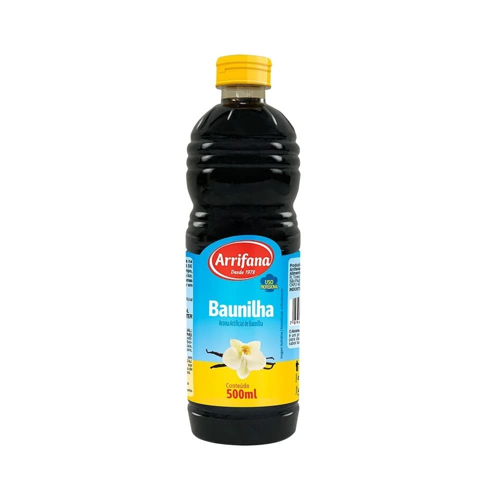 Essência de Baunilha 500ml e 30ml Arrifana