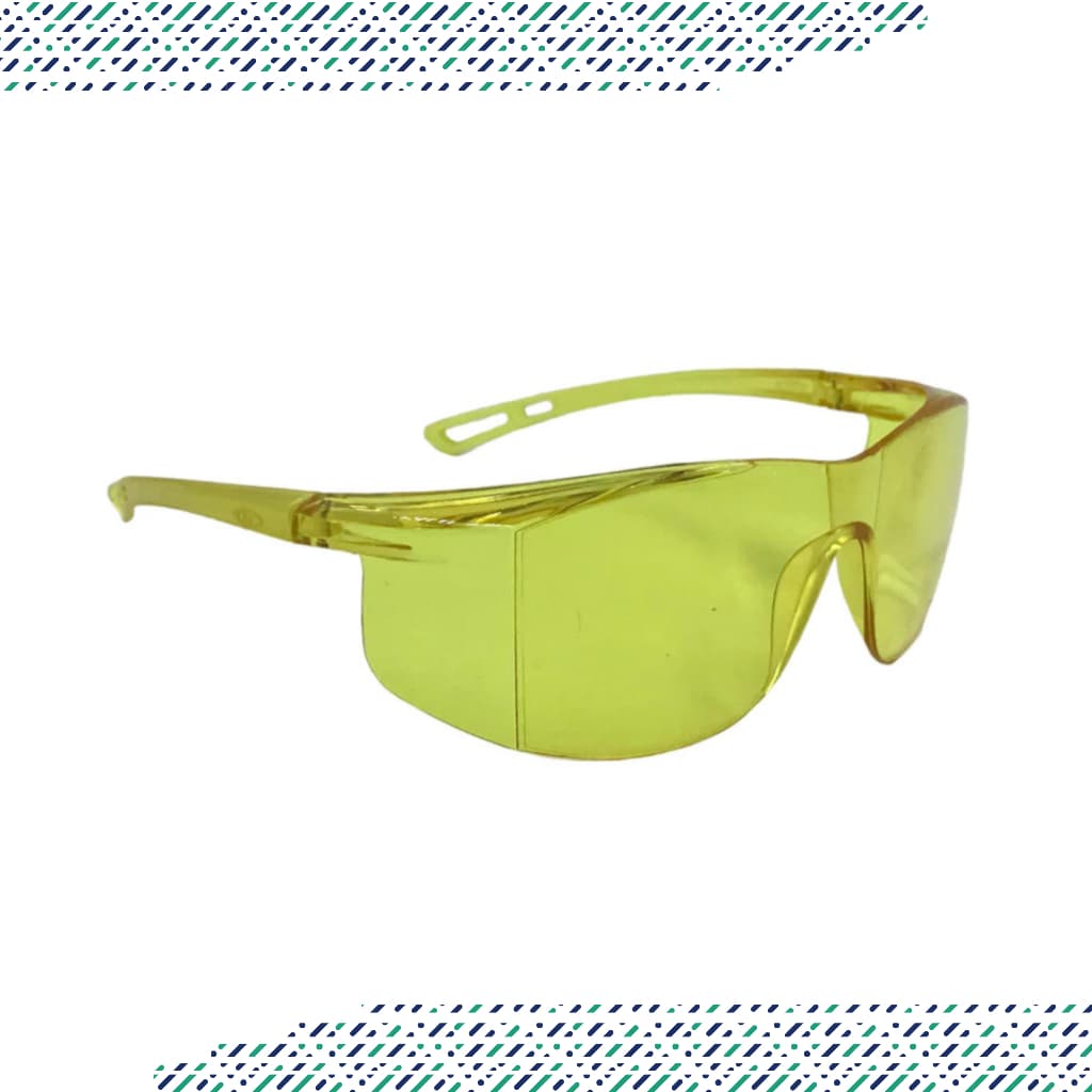 Óculos Segurança SS1 Amarelo CA 30013 Antiembaçante Óculos Proteção UV Antirrisco
