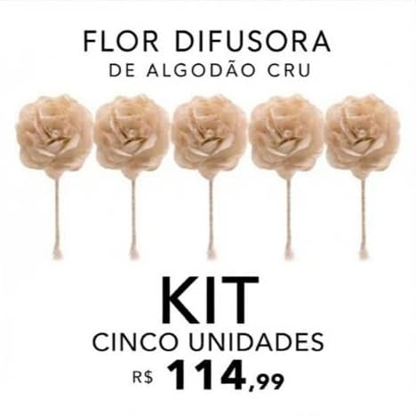 Kit Flor Difusora de Algodão Cru Vareta Difusora de Flor Flor de Algodao Cordao para Difusor e Aromatizador de Ambiente